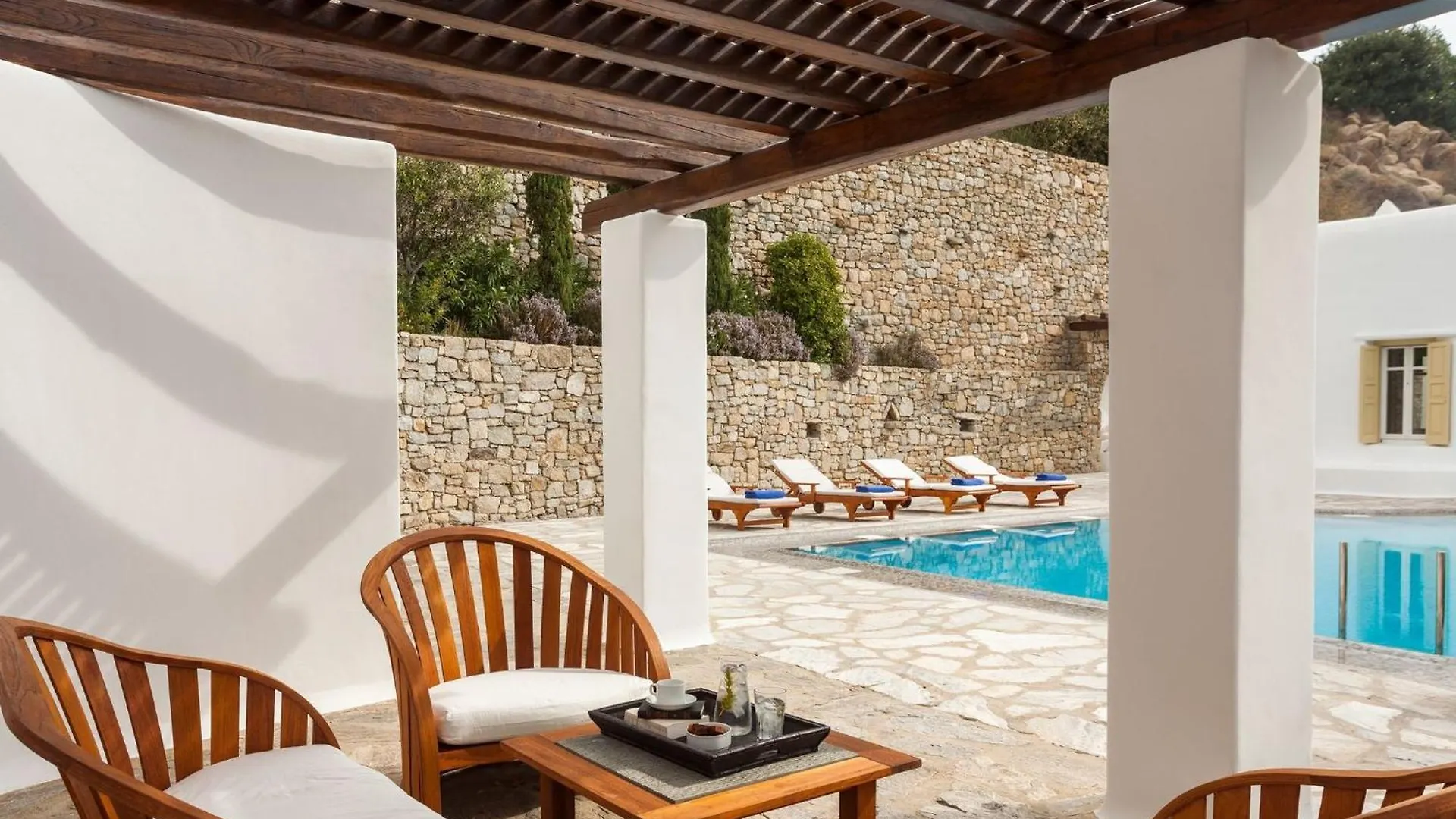 Excellent Mykonos Villa Villa Psarrou Beta 5 Bedrooms Stunning Sea Views Psarrou Mykonos Town Ελλάδα
