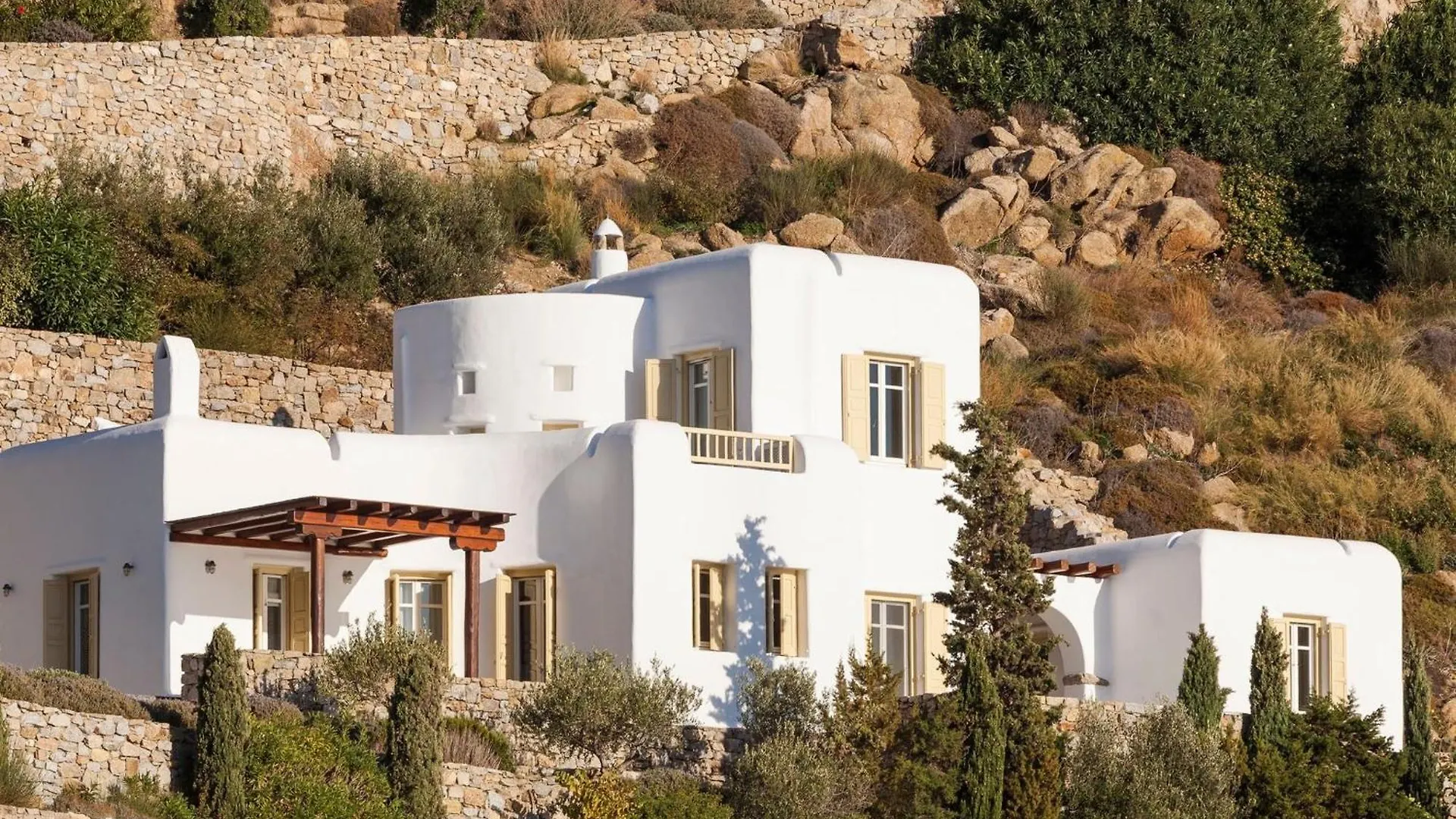 Excellent Mykonos Villa Villa Psarrou Beta 5 Bedrooms Stunning Sea Views Psarrou Mykonos Town Ελλάδα